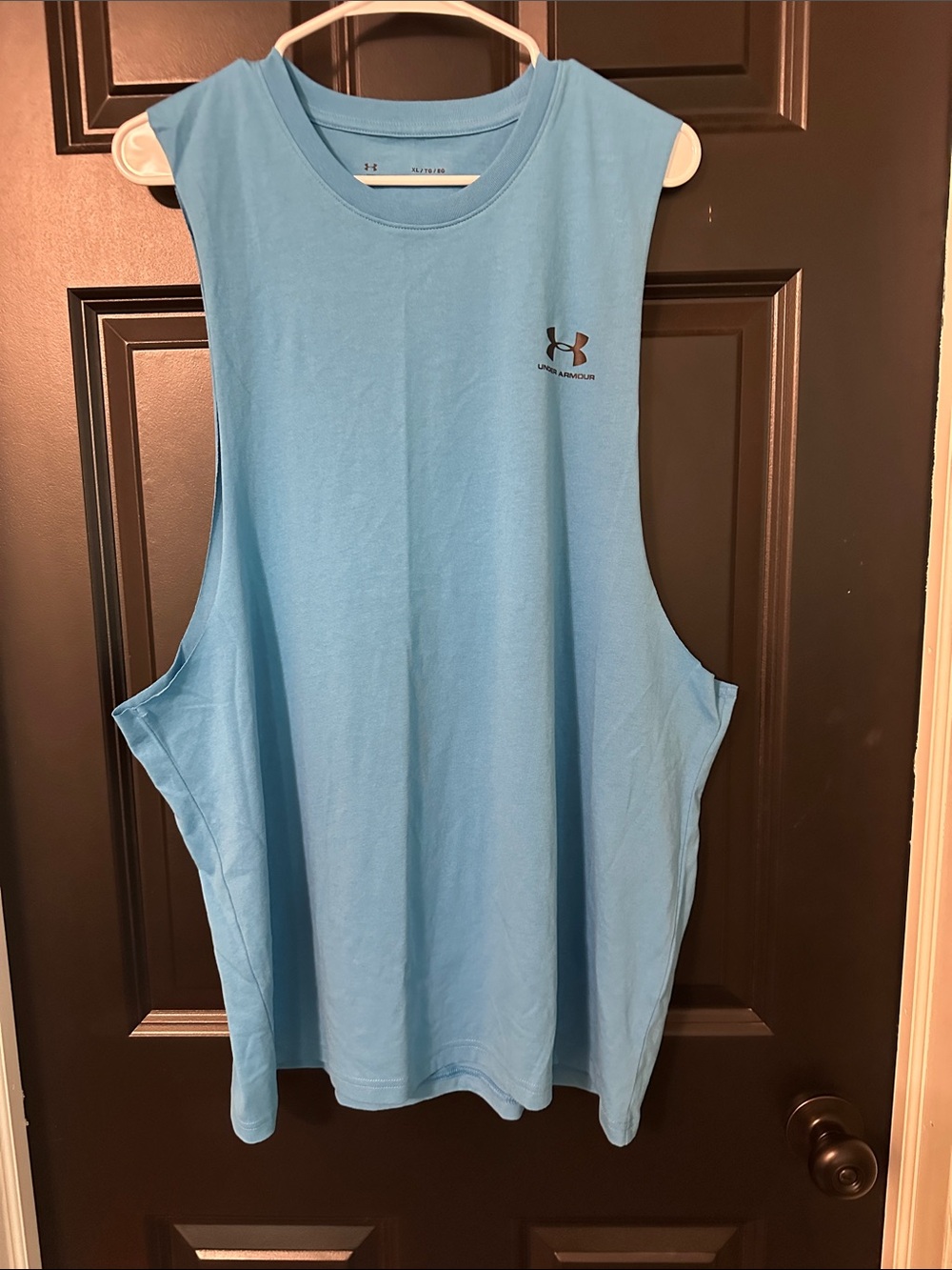 Under Armour Sky Blue Sleeveless Muscle Tank